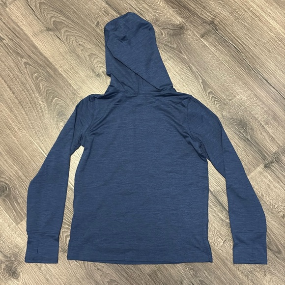 Lands’ End Boys lightweight hooded shirt Size M - Picture 4 of 5